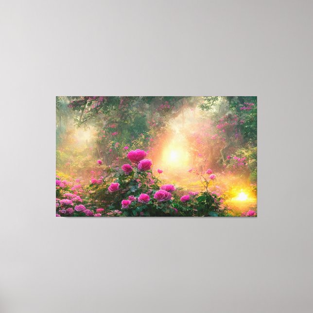 FANTASY Rose Garden - Wrapped Canvas Print (Front)