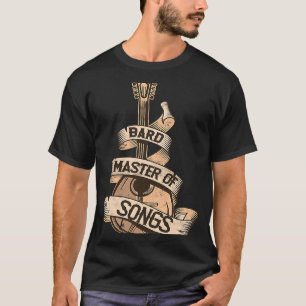 Fantasy RPG The Bard Cool Vintage Lute Tabletop RP T-Shirt