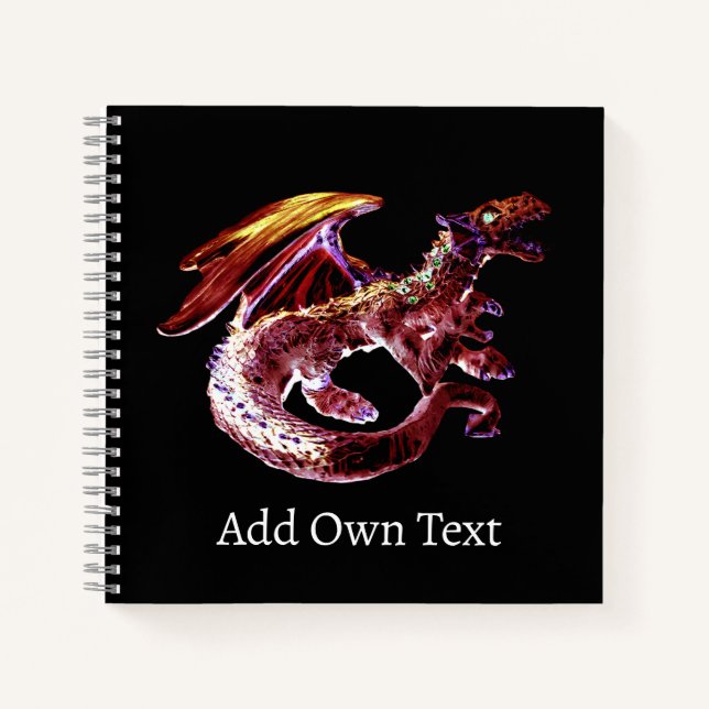 Fantasy Ruby Reds Dragon Notebook (Front)