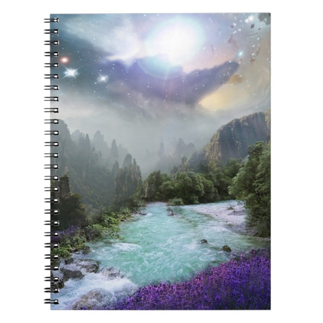 Fantasy Scenic Nature Landscape Notebook (Front)