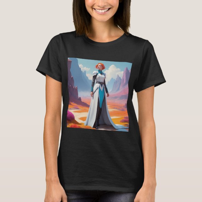 Fantasy Sci-Fi Art | Surreal Landscapes T-Shirt (Front)