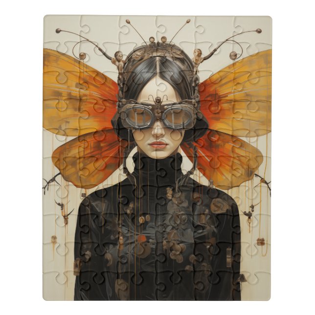 Fantasy Scifi Insect Woman Jigsaw Puzzle (Puzzle Vertical)