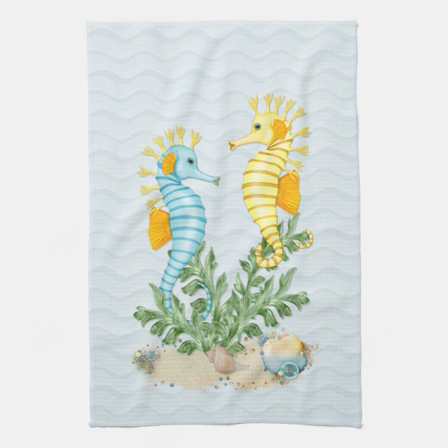 Fantasy Sea Horse and Bling Towel (Vertical)