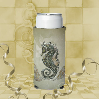 Fantasy Seahorse Seltzer Can Cooler by stylishdesign1 at Zazzle