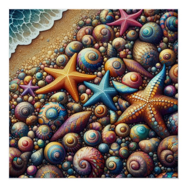Fantasy seashore Glossy Poster (Front)