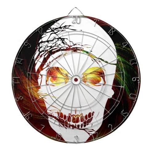 Fantasy Skull 4 Dart Board