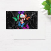 Fantasy skull and colored butterflies (Desk)