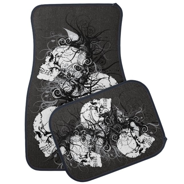 Fantasy Skulls Car Floor Mat (Set)