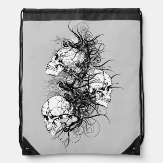 Fantasy Skulls Drawstring Bag