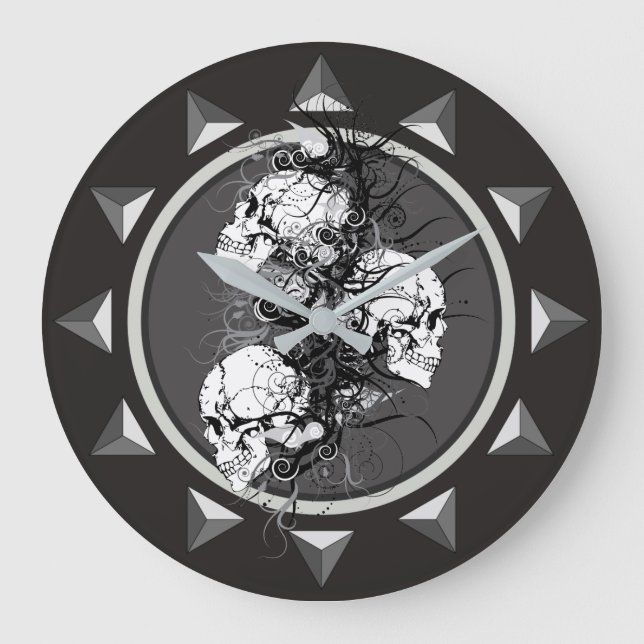 Fantasy Skulls Large Clock (Front)
