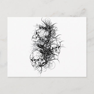 Fantasy Skulls Postcard