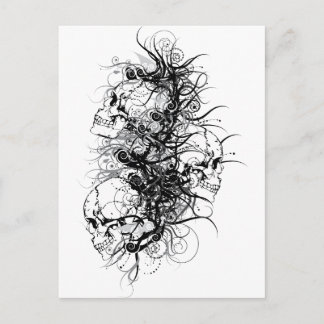 Fantasy Skulls Postcard