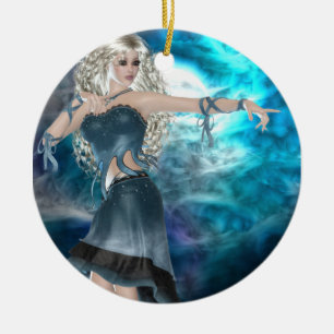 Fantasy Sky Siren Ceramic Ornament