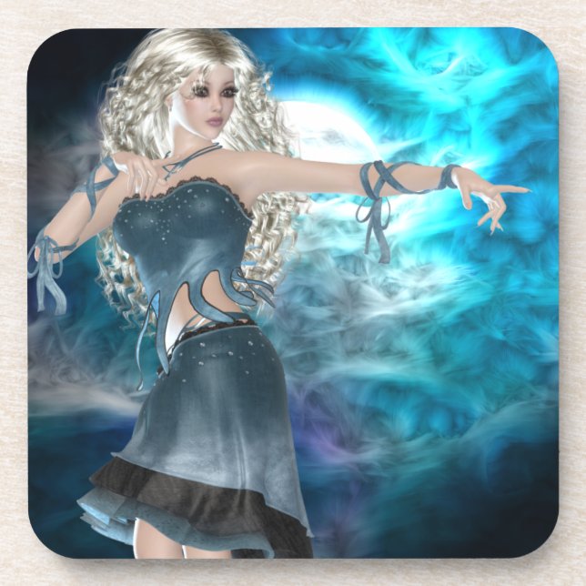 Fantasy Sky Siren Drink Coaster (Front)