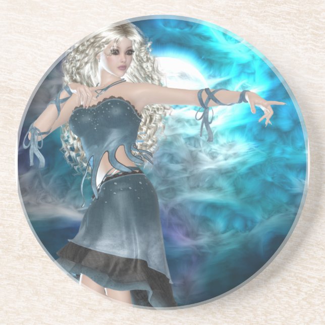 Fantasy Sky Siren Drink Coaster (Front)