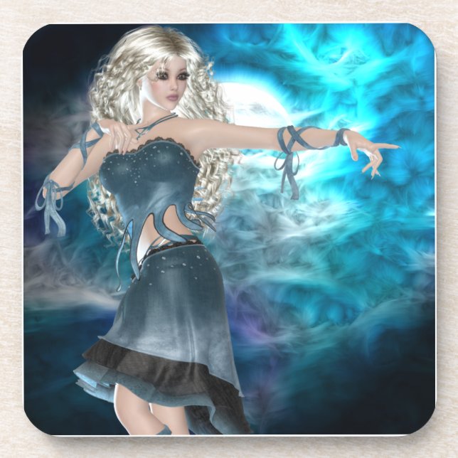 Fantasy Sky Siren Drink Coaster (Front)
