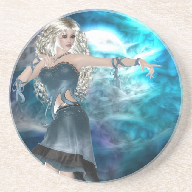 Fantasy Sky Siren Drink Coaster (Front)