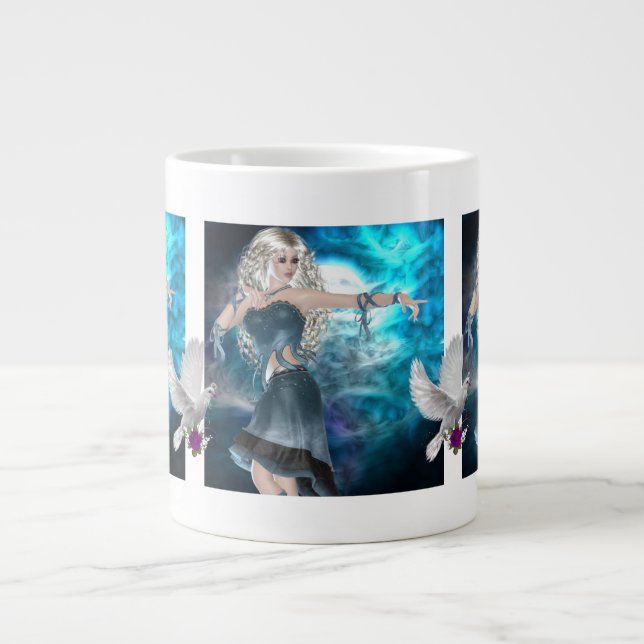 Fantasy Sky Siren Giant Coffee Mug (Front)