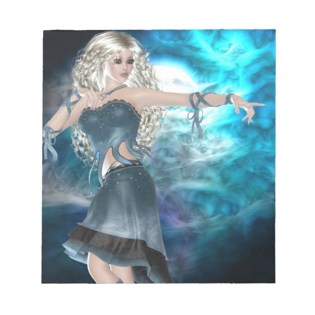 Fantasy Sky Siren Notepad (Front)