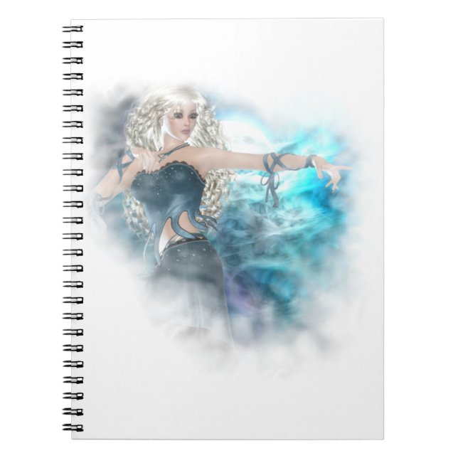 Fantasy Sky Siren Vignette Notebook (Front)