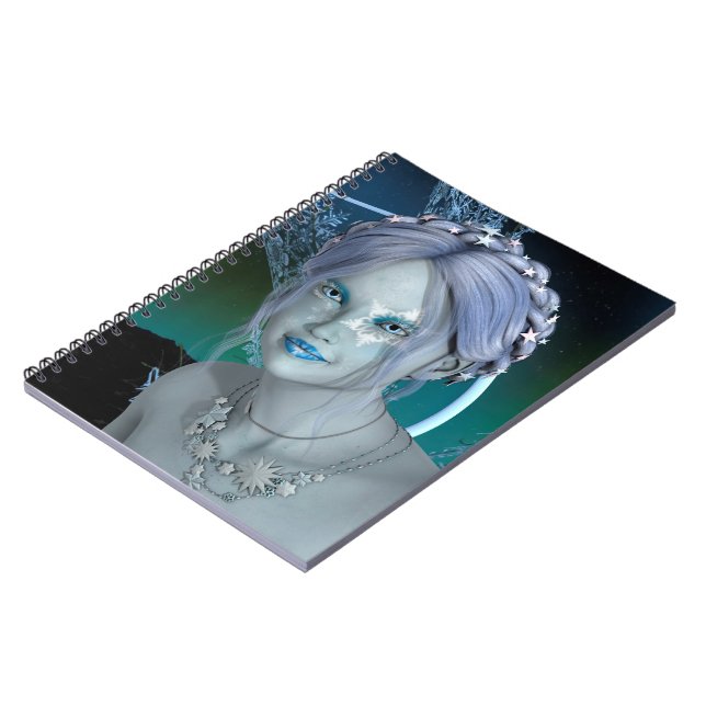 Fantasy Snow Fairy Notebook (Left Side)