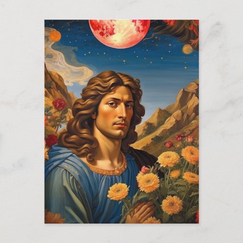  Fantasy Soldeir of God AP50 Universe Earth Postcard