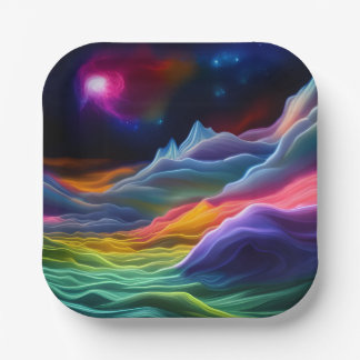 Fantasy Space Escape Paper Plates