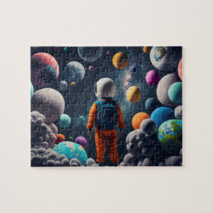 Fantasy Space Kid Jigsaw Puzzle