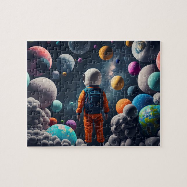 Fantasy Space Kid Jigsaw Puzzle (Horizontal)