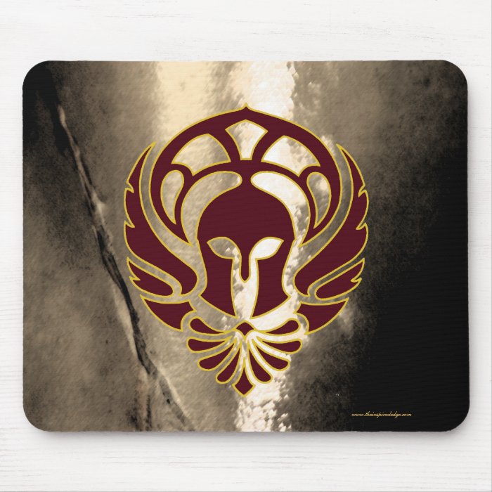 Fantasy Spartan Warrior Greek Metal Mouse Pad