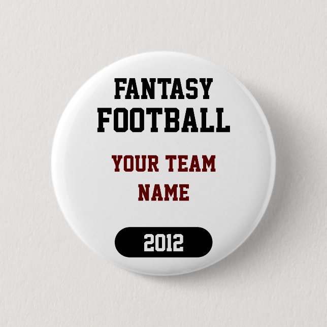 Fantasy Sports - Your Team Name - Button (Front)