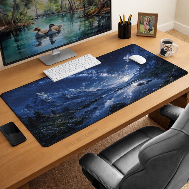 Fantasy Starry Night Sky Landscape Desk Mat (Creator Uploaded)