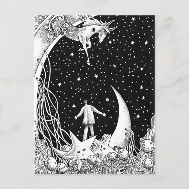 Fantasy starry sky postcard (Front)