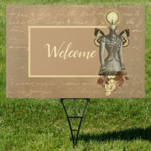 Fantasy Steampunk Bust Event Sign