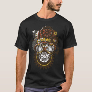 Fantasy Steampunk Skull T-Shirt