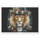 Fantasy Steampunk Victorian Lion Decoupage