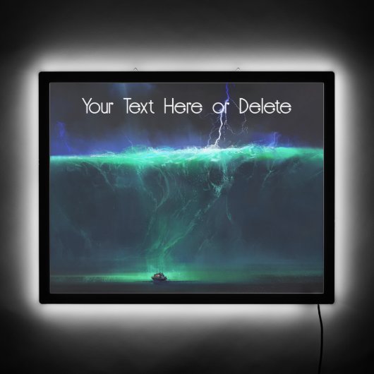 Fantasy Storm at Sea LED Sign (Front)