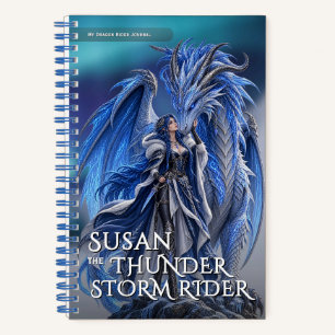 Fantasy Storm Dragon Mythical Adventure Notebook