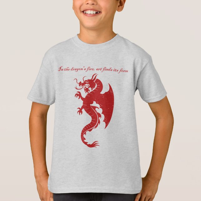 Fantasy Stroke Dragon art merchandise  T-Shirt (Front)