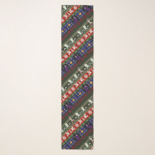 Fantasy Style Ugly Sweater Pattern Scarf