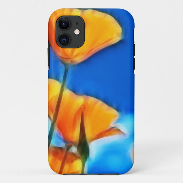 Fantasy Surreal California Poppies Case-Mate iPhone Case (Back)