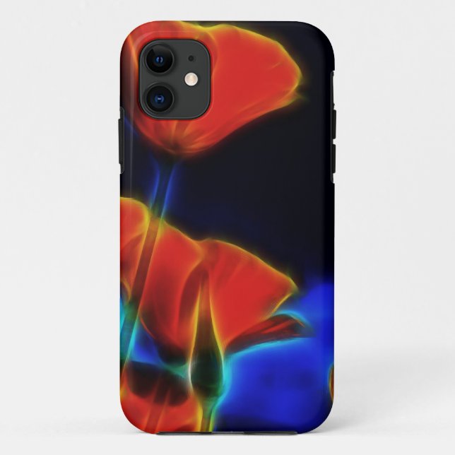 Fantasy Surreal California Poppies Case-Mate iPhone Case (Back)