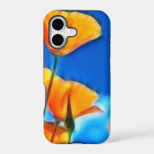 Fantasy Surreal California Poppies iPhone 17 Case