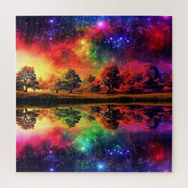 Fantasy Surreal Colorful Landscape  Jigsaw Puzzle (Vertical)