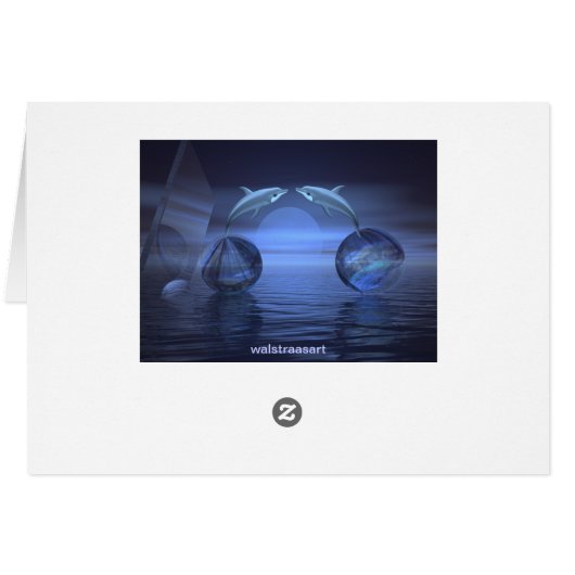 Fantasy surrealistic card (Back Horizontal)