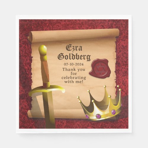 Fantasy Sword Crown Medieval Knight Bar Mitzvah