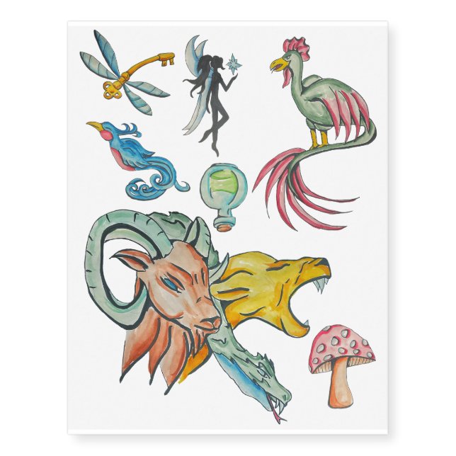 Fantasy tatto temporary tattoos (Front)