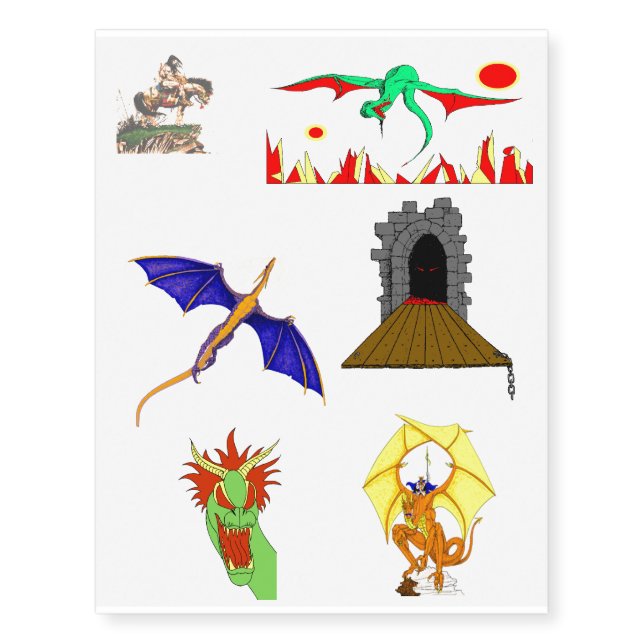 Fantasy Tattoos for Kids and Adults (Front)