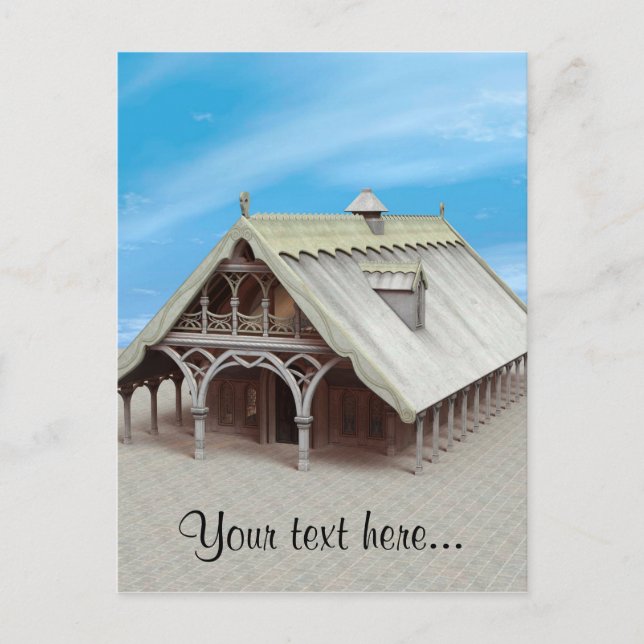 Fantasy Temple Postcard (Front)