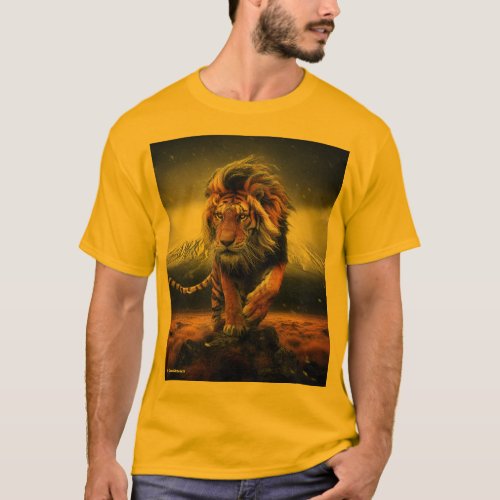 Fantasy tiger_lion t_shirt T_Shirt